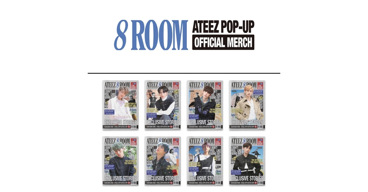 アイドル ATEEZ 8Room NEWSLETTER PRE-ORDER] 7-Year Celebration Newsletter - ATEEZ 8ROOM Pop Up